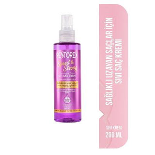 Restorex: Speed & Strong Leave-In Hair Conditioner - Promotes Healthy Hair Growth, Detangles, & Adds Shine - Lightweight Liquid Formula - 6.76 fl oz Restorex Leave-In Conditioner: Healthy Hair Growth & Shine leave-in hair conditioner, hair growth conditioner, detangling hair spray, shine enhancing hair treatment, restorex hair conditioner, liquid hair conditioner, hair smoothing spray, damaged hair repair, hair moisturizer, healthy hair growth, hair growth, detangling spray, shine enhancing, restorex, liqui