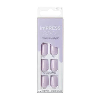 Impress Color Purple Short Press-On Nails - Self-Adhesive, Easy to Apply & Remove, DIY Nail Kit Impress Color Purple Press-On Nails - Easy DIY Nail Kit Press-On Nails, False Nails, DIY Nail Kit, Purple Nails, Short Nails, Self-Adhesive Nails, Easy to Apply Nails, Nail Beauty, Nail Care, Cosmetic, Beauty Products, Purple Nail Polish, Nail Art, Nail Design