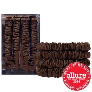 Slip Slipsilk Silk Skinny Scrunchies - 4 Pack, Anti-Crease Mulberry Silk Hair Ties for All Hair Types Slipsilk Silk Scrunchies - Anti-Crease Hair Ties silk scrunchies, hair care accessories, anti-crease hair ties, premium hair accessories, mulberry silk hair scrunchies, hair ties, hair scrunchies, Slip products, hair care, beauty accessories, Allure Best of Beauty, hair health, gentle hair ties, durable hair accessories