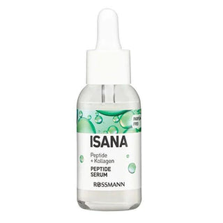 Isana Anti-Aging Serum with Peptides, Collagen & Hyaluronic Acid - Fragrance-Free, Dermatologically Tested - 30ml Isana Anti-Aging Serum - Peptides, Collagen & Hyaluronic Acid Anti-Aging Serum, Peptide Serum, Collagen Serum, Hyaluronic Acid Serum, Fragrance-Free Skincare, Dermatologically Tested Skincare, Skincare, Anti-Aging, Youthful Skin, Fine Lines, Wrinkles, Skin Elasticity, Sensitive Skin, Hydration, Moisturizing, Serum, Isana, Beauty, Cosmetics