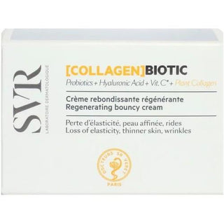 SVR Collagen Biotic Regenerating Cream: Reduce Wrinkles, Improve Elasticity, & Hydrate with Hyaluronic Acid & Vitamin C | 50ml SVR Collagen Cream: Wrinkle Reduction & Skin Firming collagen cream, regenerating cream, anti-aging cream, hyaluronic acid cream, vitamin C skin care, probiotic skin care, wrinkle reduction cream, skin elasticity improvement, face moisturizer, skin firming cream, collagen, hyaluronic acid, vitamin C, probiotics, face cream, anti-aging, wrinkle reducer, mature skin, fine lines, skin 