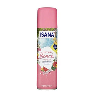 Isana Dry Shampoo Dream Beach Watermelon Scent - 200ml, Dermatologically Tested, Volumizing Isana Dry Shampoo - Watermelon Scent, 200ml dry shampoo, watermelon scented shampoo, dermatologically tested hair care, waterless hair cleaning, volumizing dry shampoo, hair care, cosmetic, personal care, Isana, convenience hair care, travel hair care, sensitive skin friendly