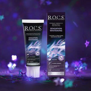 ROCS Whitening Toothpaste for Adults - Natural, Fluoride-Free Oral Care with Active Granules ROCS Whitening Toothpaste - Natural & Fluoride-Free whitening toothpaste, natural toothpaste, adult oral care, fluoride-free toothpaste, oral hygiene products, natural oral care, teeth whitening, R.O.C.S., whitening oral care products, healthy smile, natural ingredients, cosmetic oral care