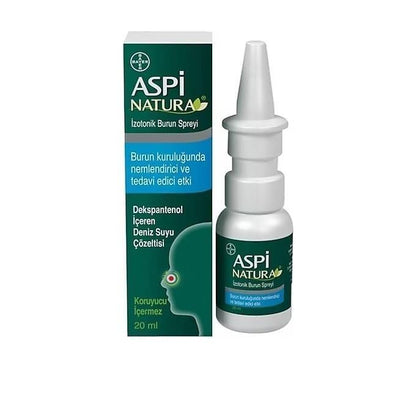 Aspinatura Saline Nasal Spray with Dexpanthenol & Sea Water - Isotonic Solution for Nasal Moisturizing Relief