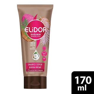 elidor coconut oil super hair care cream, nourishing hair treatment with coconut oil Elidor Coconut Oil Super Hair Care Cream - Nourishing Formula for Healthy Hair | 5.7 fl oz Elidor Coconut Oil Super Hair Care Cream - Nourishing Treatment elidor, coconut-oil, hair-care, super-care-cream, natural-ingredients, moisturizing, peta-approved, recyclable-packaging, ai-generated, healthy-hair
