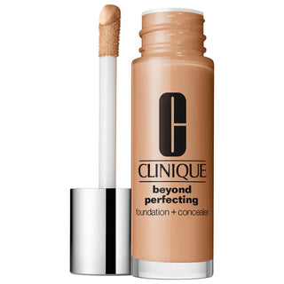 Clinique Beyond Perfecting Foundation + Concealer - Long-Lasting, Full-Coverage, Oil-Free Makeup for All Skin Types Clinique Beyond Perfecting Foundation + Concealer - Long-Lasting Makeup long-lasting foundation, full-coverage concealer, oil-free makeup, non-comedogenic foundation, fragrance-free cosmetics, Clinique, makeup, foundation, concealer, cosmetics for normal skin, cosmetics for dry skin, cosmetics for combination skin, cosmetics for oily skin, dermatologist-tested, non-acnegenic, sweat-resistant, 