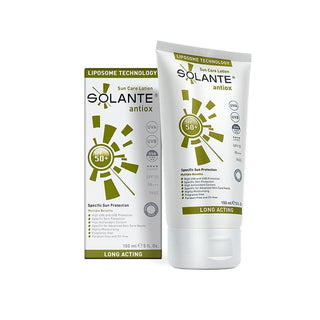 solante antiox sunscreen 150 ml, SPF 50+ skincare product, protective sunscreen with antioxidants Solante Antiox Sunscreen - SPF 50+ | 150 ml Solante Antiox Sunscreen - SPF 50+ | 150 ml solante, sunscreen, spf-50, antioxidants, anti-aging, skin-care, water-resistant, lightweight, sensitive-skin, ai-generated