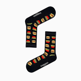 Carnaval Novelty Fast Food Socks Set - 5 Pairs of Comfortable Cotton-Themed Socks for Everyday Wear Carnaval Fast Food Socks Set - Comfortable Novelty Socks novelty socks, themed socks, fast food socks, cotton socks, multipack socks, casual footwear, comfortable socks, fun socks, gift ideas, sock sets, Carnaval socks