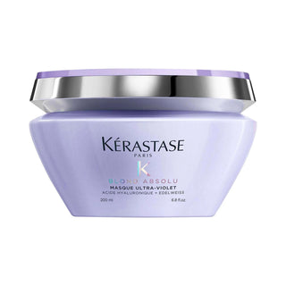 Blond Absolu Anti-Brass Purple Hair Mask - Neutralizes Brassy Tones, Nourishes & Strengthens Blonde Hair Blond Absolu Anti-Brass Hair Mask for Cool Blonde Hair anti-brass hair mask, purple hair mask, blonde hair care, hair nourishment, color-safe hair products, brassiness correction, hyaluronic acid hair treatment, cool blonde hair maintenance, hair mask, blonde hair, hair care, hair treatment, nourishing hair mask, brassy tone correction, blonde hair maintenance