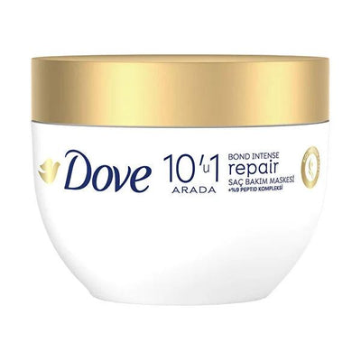 Dove Bond Intense Repair Hair Care Mask - 10-in-1 Benefits, Peptide Complex, Repairs Damaged Hair
