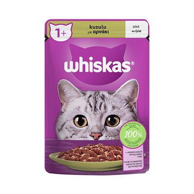Whiskas Wet Cat Food Pouch - 85g, High-Quality Ingredients, Balanced Nutrition
