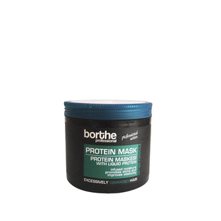 Borthe Professional Protein Hair Mask: Repair & Strengthen Damaged Hair - 500ml Borthe Protein Hair Mask: Repair Damaged Hair & Add Shine protein hair mask, hair mask for damaged hair, professional hair mask, hair treatment, hair repair mask, Borthe hair mask, hair mask, damaged hair, weak hair, professional grade, 500 ml, hair nourishment, hair revitalization, split ends, breakage, dry hair, brittle hair, color treated hair, permed hair, relaxed hair, healthy hair, at home hair care, high-quality ingredien