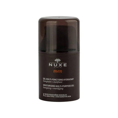 Nuxe Men Multi-Purpose Face Moisturizer Gel: Hydrating, Mattifying & Energizing Skincare for Men | Non-Greasy Formula fo