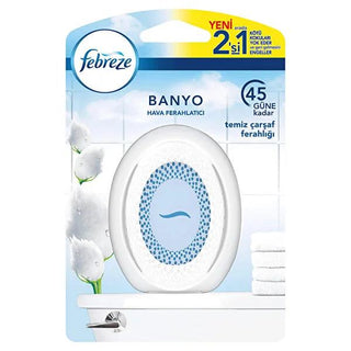 Febreze Bathroom Air Freshener - Clean Linen Scent, 45-Day Odor Eliminator, No Power Needed Febreze Clean Linen - 45-Day Bathroom Odor Eliminator Febreze bathroom air freshener, odor eliminator for bathroom, long lasting bathroom freshener, bathroom scent, air freshener, clean linen scent, odor control, bathroom deodorizer, bathroom air freshener, odor eliminator, long lasting freshener, bathroom scent, clean scent, linen scent, odor control, bathroom deodorizer, bathroom, freshener, air, clean, linen, home