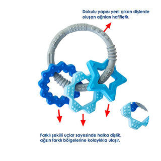 Babyjem Silicone Teether Toy Ring Set for Babies - Safe, BPA-Free, and Durable Baby Teething Relief Babyjem Silicone Teether Toy - Safe Teething Relief baby teether toy, silicone teether, BPA free baby products, teething relief for babies, safe baby toys, baby oral care, babyjem, teether ring, silicone baby toys, baby teething toys, baby gifts, newborn essentials, baby care products