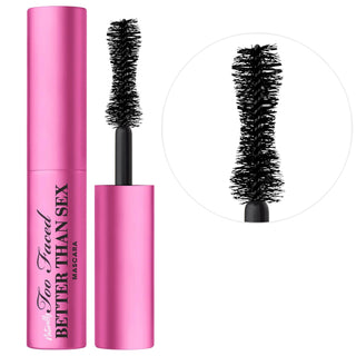 Mini Naturally Better Than Sex Lengthening and Volumizing Mascara - 98% Natural Formula Mini Natural Mascara - 98% Derived Formula natural mascara, volumizing mascara, lengthening mascara, mini mascara, naturally derived cosmetics, beauty products for sensitive eyes, contact lens wearer makeup, bamboo fiber mascara, goji berry blend, ophthalmologist tested, travel size makeup, mini size cosmetics