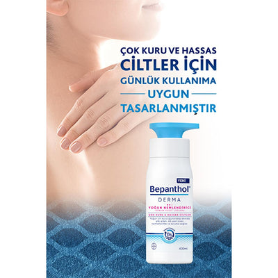 Bepanthol Derma: Intense Moisturizing Body Lotion for Dry, Sensitive Skin - 13.53 fl oz - Soothing Relief & Lasting Hydr
