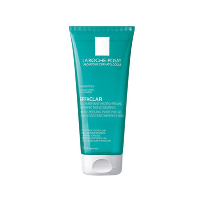 La Roche Posay Effaclar Mikro-Peeling Cleansing Gel for Acne-Prone Skin - Gentle Exfoliation, 200ml