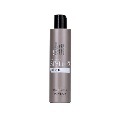 Inebrya Hair Care Anti-Frizz Fluid with Style-In Oil No Oil Formula, 200ml - Smooth, Manageable Hair