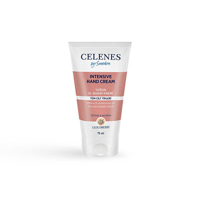 Celenes Cloudberry Hand Cream for Dry & Sensitive Skin - 2.54 fl oz, Natural & Paraben-Free Moisturizing Hand Cream