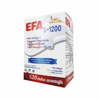 New Life Efa S-1200: High Potency Omega 3 Fish Oil Capsules | 720mg Omega-3, ...