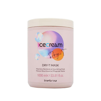 Inebrya Ice Cream Dry-T Besleyici Saç Maskesi 1000ml - Nourishing Hair Mask for Dry Hair