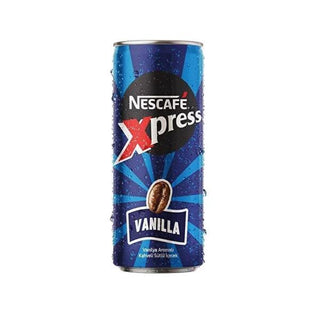 Nescafe Xpress Vanilla Iced Coffee: Refreshing Ready-to-Drink Chilled Coffee Beverage - 250ml Nescafe Vanilla Iced Coffee - Ready to Drink, Refreshing Vanilla iced coffee, Ready to drink coffee, Cold coffee, Nescafe Xpress, Vanilla flavored coffee drink, Chilled coffee beverage, Coffee on the go, 250 ml iced coffee, Iced coffee, Vanilla coffee, RTD coffee, Flavored coffee, Coffee drink, Cold beverage, Coffee, Beverage, Refreshing drink, Energizing drink, On-the-go coffee, Convenience coffee, vanilla flavore