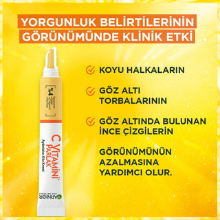 garnier brightening eye cream 0.5 oz, close-up of garnier eye cream packaging, application of garnier eye cream Garnier Brightening Eye Cream - Vitamin C Solution | 0.5 oz Garnier Brightening Eye Cream - Vitamin C Solution | 0.5 oz garnier, eye-cream, vitamin-c, skincare, dark-circles, hydrating, vegan, brightening, ai-generated, anti-aging