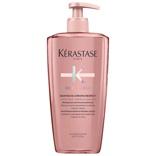 Kérastase Chroma Absolu: Sulfate-Free Shampoo for Color-Treated Hair - Enhance Shine, Reduce Frizz & Protect Color Vibrancy Kérastase Chroma Absolu: Sulfate-Free Shampoo for Color-Treated Hair sulfate-free shampoo, color-treated hair shampoo, shampoo for damaged hair, frizz control shampoo, shine enhancing shampoo, lactic acid shampoo, Centella asiatica, color safe shampoo, medium to thick hair shampoo, shampoo for color vibrancy, color treated hair, damaged hair, frizz control, shine enhancing, lactic acid