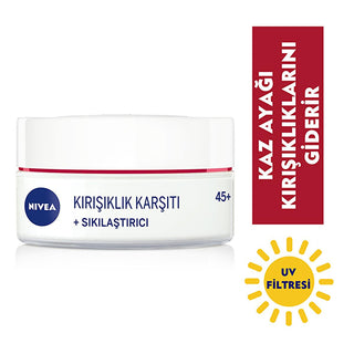Nivea Anti-Wrinkle Face Cream for Mature Skin - Firming, UV Protection, 1.69 fl oz Nivea Anti-Wrinkle Face Cream - Firming & UV Protection anti-wrinkle face cream, firming face cream, mature skin care, UV protection skincare, dermatologically tested face cream, skincare for women, skincare for men, anti-aging products, wrinkle reduction, skin firming, moisturizing face cream, apricot kernel face cream, Shea butter face cream