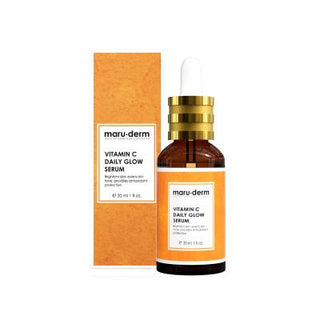 maruderm c vitamin and peptide serum bottle, maruderm c vitamin and peptide serum on a clean surface, close-up of the maruderm c vitamin and peptide serum Maruderm C Vitamin and Peptide Brightening Serum - 30 ml Maruderm C Vitamin & Peptide Serum | 30 ml skincare, brightening-serum, vitamin-c, peptides, skin-care, maruderm, ai-generated, skin-tone-evening, dark-spot-reduction, facial-serum