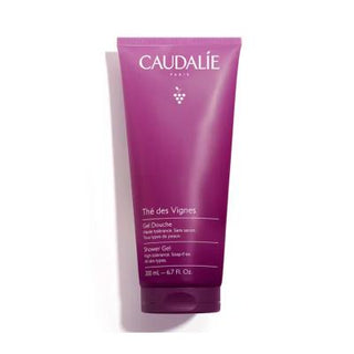 caudalie des vignes shower gel 200 ml, luxurious shower gel with white musk and ginger Caudalie Des Vignes Shower Gel - Vegan Formula | 200 ml Caudalie Des Vignes Shower Gel | 200ml caudalie, shower-gel, vegan, gentle-cleansing, fragrance, body-care, bath-products, skin-care, luxury, ai-generated