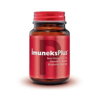 İmuneks Plus - Immune Support Supplement with Beta Glucan & Acerola Cherry - 30 Capsules