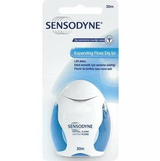 Sensodyne Gentle Floss for Sensitive Teeth - Fluoride, Fresh Mint Flavor Sensodyne Gentle Floss - Sensitive Teeth Care dental floss, sensitive teeth care, fluoride floss, mint flavored floss, gentle dental hygiene, oral hygiene, interdental cleaning, gentle floss, fluoride protection, fresh breath, sensitive gums