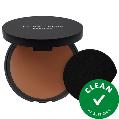 BAREPRO 24HR Skin Perfecting Talc-Free Matte Powder Foundation - Long Lasting Full Coverage, Natural Makeup for Sensitiv
