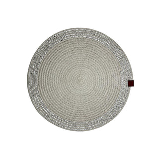 Luna Cucina Handmade Jute Decorative Plate - Washable, 12.6 Inch Diameter, Metallic Thread Embellishment for Elegant Table Setting Luna Cucina Handmade Jute Decorative Plate - Elegant Tableware jute table runner, decorative placemat, handmade tableware, round table decor, washable table accessories, handmade jute decorative plate, metallic thread embellishment, elegant table setting, natural decor, earthy element, luxurious appearance, easy to clean, versatile tableware