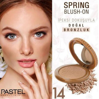 Eveline Pastel Spring Blush On Allık - 14 - Soft, Silky Blush for Natural Makeup Look Pastel Spring Blush - Natural Makeup Look Pastel Blush, Spring-inspired Makeup, Natural Makeup Look, Soft Blush Color, Easy-to-Apply Blush, Blush, Makeup, Cosmetics, Beauty Products, Spring Collection, Natural Glow, Healthy-Looking Complexion, Easy Application, Silky Texture, Micronized Ingredients