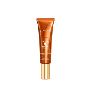 Lancaster Infinite Bronze SPF30 Tinted Sunscreen for a Medium Dark Tone Glow - 50ml Lancaster Infinite Bronze SPF30 Tinted Sunscreen - 50ml sunscreen, tinted sunscreen, SPF30, Infinite Bronze, Lancaster sunscreen, sun protection, cosmetic tint, medium dark tone, skincare, beauty products, sun-kissed glow, UV protection