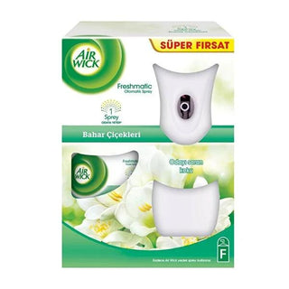 Air Wick Freshmatic: Automatic Air Freshener - Spring Flowers Scent, Long-Lasting Home Fragrance & Odor Eliminator - 250ml Air Wick Freshmatic - Automatic Air Freshener - Spring Flowers air freshener, automatic air freshener, air wick freshmatic, home fragrance, spring flowers air freshener, automatic spray air freshener, odor eliminator, room freshener, fragrance, home scent, spring scent, floral scent, automatic fragrance, adjustable fragrance, long-lasting fragrance, odor control, odor removal, home, liv