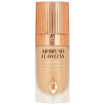 Charlotte Tilbury Airbrush Flawless Longwear Foundation: Full Coverage, Matte Finish, Poreless & Wrinkle Reducing Liquid