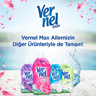 Vernel Max Taze Lale Concentrated Laundry Softener - 1440ml, Long-Lasting Freshness & Softening for Clothes