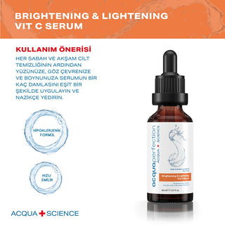 Acqua Perfection Vitamin C Serum - Brightening & Anti-Aging Skincare for Uneven Skin Tone - 30ml Acqua Perfection Vitamin C Serum for Brightening & Anti-Aging Vitamin C Serum, Brightening Serum, Anti-aging Serum, Antioxidant Skincare, Skincare, Uneven Skin Tone, Hyperpigmentation, Dark Spots, Glow, Radiant Skin, Even Skin Tone, Skincare Essentials, Beauty Products, Cosmetics, Facial Serum, Acqua Perfection