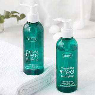 Ziaja Manuka Tree Facial Cleansing Gel - Gentle Face Wash for Oily & Combination Skin - Natural, Vegan, Oil Control, Skin Balancing - 6.76 fl oz Ziaja Manuka Cleanser: Natural Face Wash for Oily Skin Manuka facial cleanser, oily skin cleanser, combination skin cleanser, natural facial cleanser, vegan face wash, Ziaja Manuka cleanser, oil control face wash, skin balancing cleanser, facial cleanser, face wash, oily skin, combination skin, natural skincare, vegan skincare, Manuka extract, skin balancing, oil c
