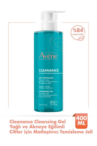 avene cleanance cleansing gel for oily skin 400ml, mattifying cleansing gel with thermal water, oily skin cleansing product Avène Cleanance Cleansing Gel - Mattifying for Oily Skin | 400ml Avène Cleanance Cleansing Gel for Oily Skin - 400ml cleanance-gel, acne-prone-skin, oily-skin, mattifying-gel, skin-care, gentle-cleansing, comedoclastin, avene-thermal-water, natural-ingredients, ai-generated