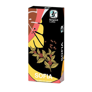 Bongardi Sofia Blend Coffee Capsules - 10 Count Nespresso Compatible Pods, Premium Rich Aroma Coffee Bongardi Sofia Blend Nespresso Coffee Capsules - Premium Taste Coffee capsules, Nespresso compatible coffee, Bongardi coffee, Sofia Blend coffee capsules, Premium coffee pods, Coffee enthusiasts, Nespresso machine users, Convenient coffee, Single-serve coffee, Rich aroma coffee, Gourmet coffee, Specialty coffee