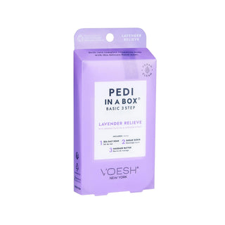 Voesh New York Pedi In A Box Basic Pedicure 3-Step Lavender Kit for At-Home Spa Experience Voesh New York 3-Step Lavender Pedicure Kit - At-Home Spa at-home pedicure kit, 3-step pedicure set, lavender pedicure, Voesh New York pedicure, basic pedicure care, self-care, personal grooming, spa products, pedicure routine, at-home spa, relaxation, lavender scented, Voesh New York Pedi In A Box, basic pedicure set, gift ideas for her, self-care essentials