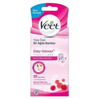Veet Hair Removal Wax Strips for Face - Smooth Skin, Easy to Use, 20 Strips Veet Wax Strips for Smooth Facial Skin hair removal wax strips, Veet wax strips, facial hair removal, smooth skin, at-home waxing, wax strips for sensitive skin, hair removal for women, beauty and personal care, skincare, grooming