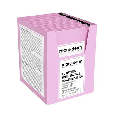 Maruderm Fruit Enzyme Powder Face Peel: Gentle Exfoliation, Blackhead Removal, Tea Tree Oil & Salicylic Acid, Deep Pore 