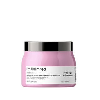 Loreal Professionnel Paris Serie Expert Liss Unlimited Hair Mask - 500ml Smoothing Treatment for Frizzy Hair Loreal Professionnel Paris 500ml Hair Mask for Smooth Hair Loreal Professionnel Paris, Serie Expert Liss Unlimited, Hair Mask, Smoothing Hair Treatment, Professional Hair Care, Hair Care, Frizzy Hair Solution, Smooth Hair, Healthy Hair, Hair Nourishment, Professional Hair Products, 500ml Hair Mask, Long-Lasting Smoothness, Hair Discipline, Salon Quality Hair Care