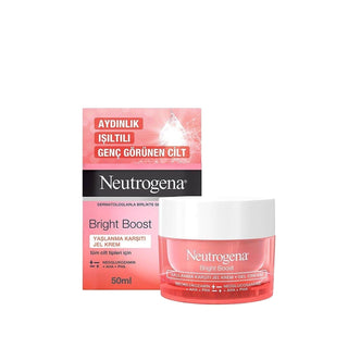 Neutrogena Bright Boost Anti-Aging Face Cream - Hydrating Jel Cream for Youthful Skin, 1.69 fl oz Neutrogena Bright Boost Anti-Aging Face Cream - 1.69 fl oz Neutrogena Bright Boost, Anti-aging face cream, Jel cream for aging skin, Skincare for mature skin, Brightening face moisturizer, Hydrating face cream, Anti-aging skincare, Youthful skin, Radiant skin, Skincare routine, Mature skin care, Fine lines and wrinkles, Skin elasticity, Skin radiance, Neutrogena skincare